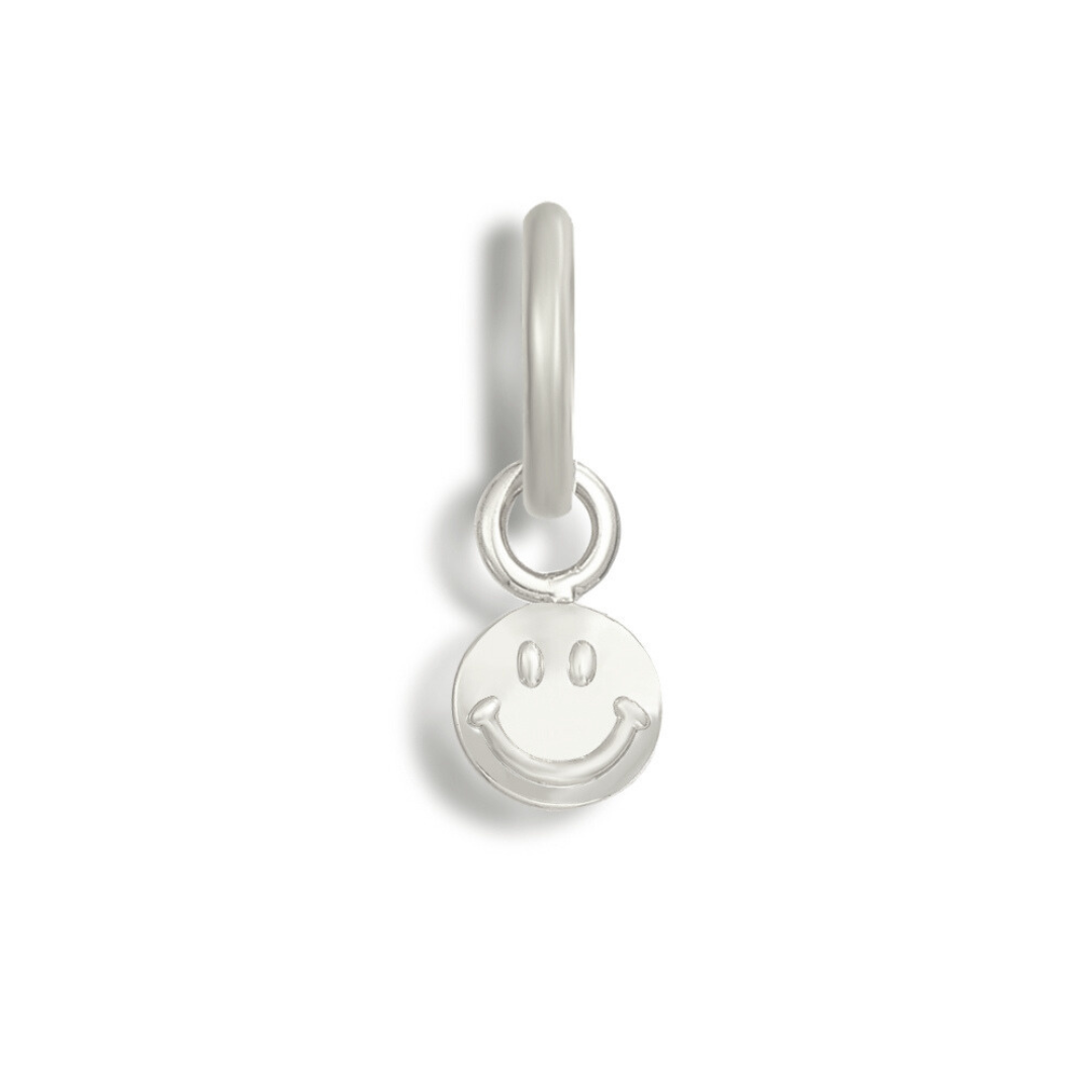 Smiley Charm - Silver