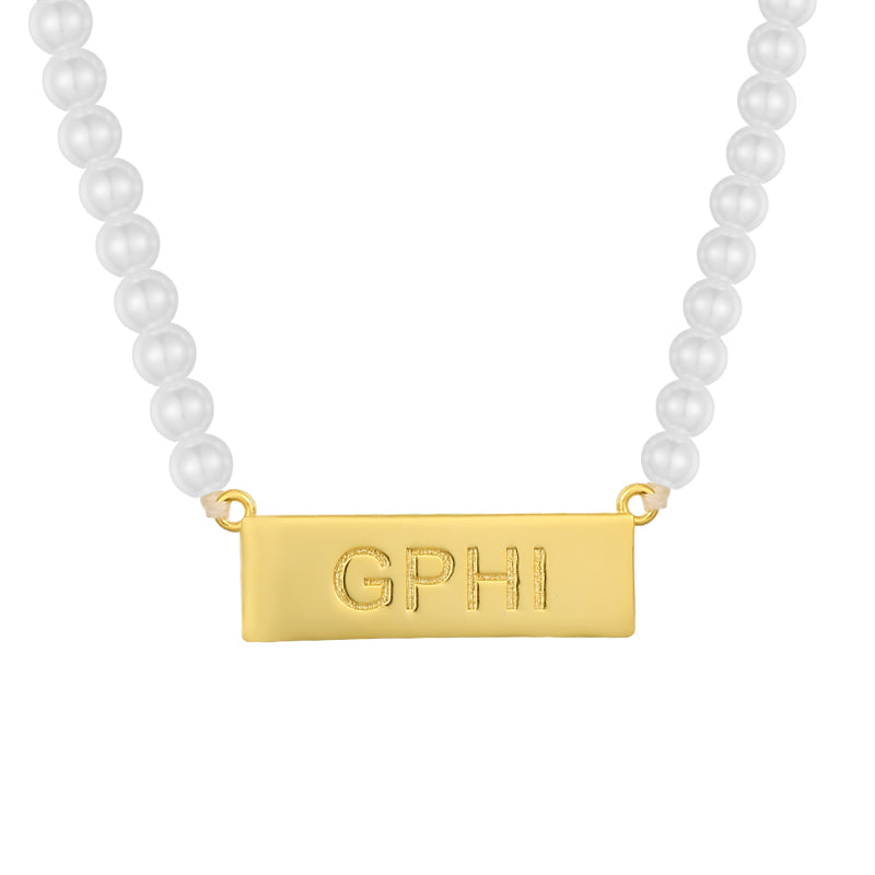 Sorority Custom/Personalized Pearl Necklace