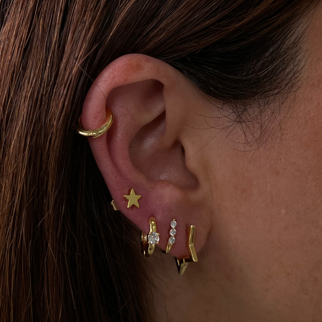 Boucles d’oreilles Champagne