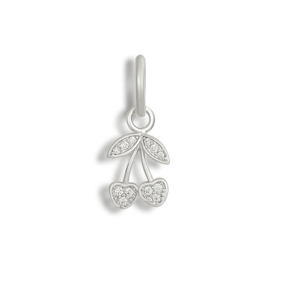 Cherry Girl Charm - Silver