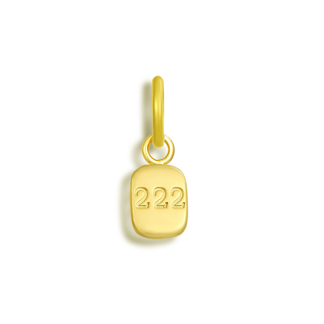 Divine Signs Charm - 222 / Gold