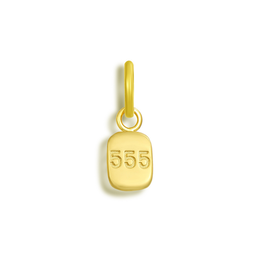 Divine Signs Charm - 555 / Gold