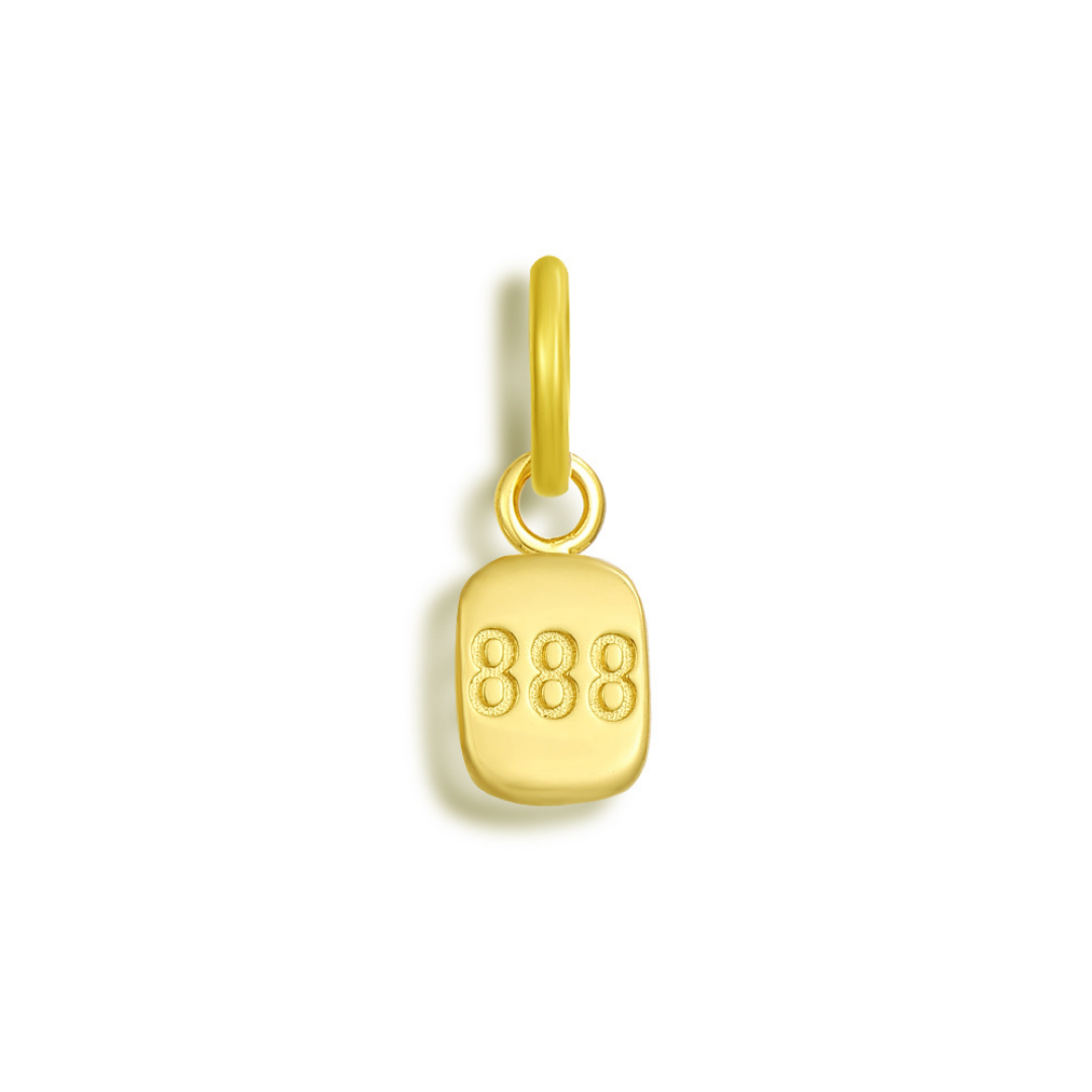 Divine Signs Charm - 888 / Gold