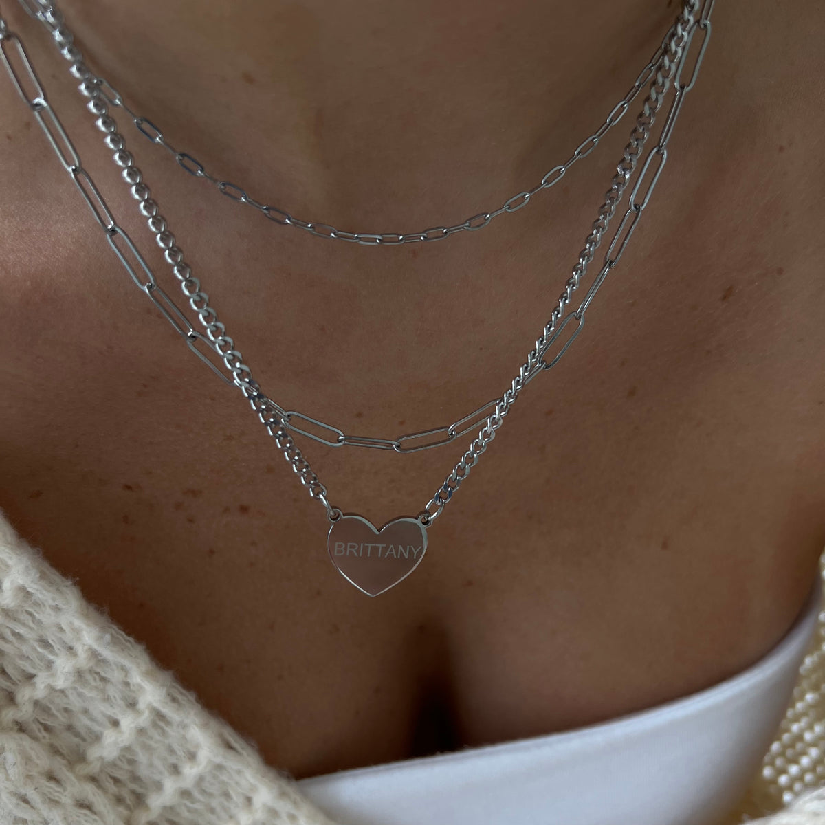 Collier de cœur personnalisé