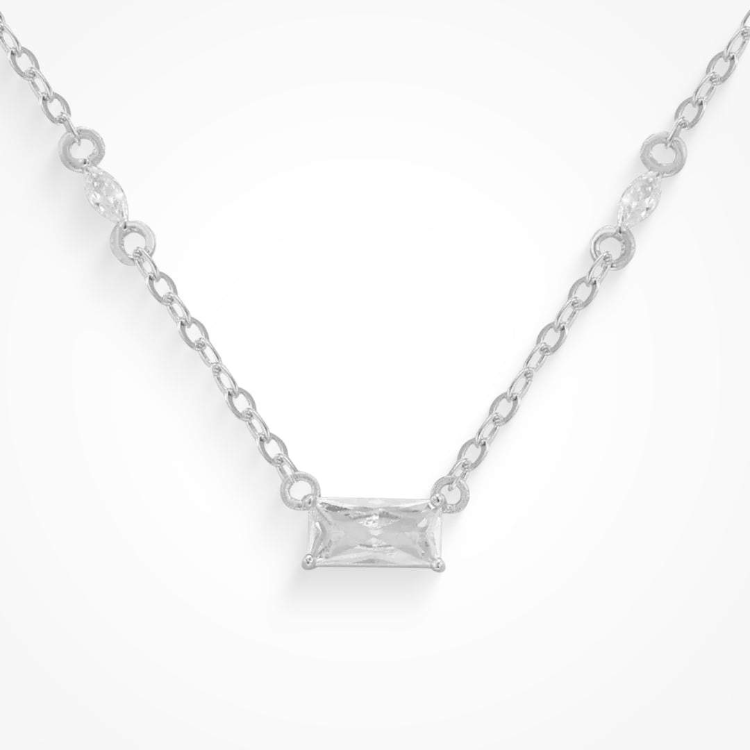 Princess on sale necklace silver