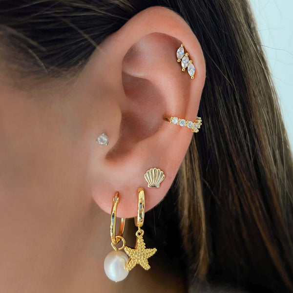 Boucles d'oreilles Starfish