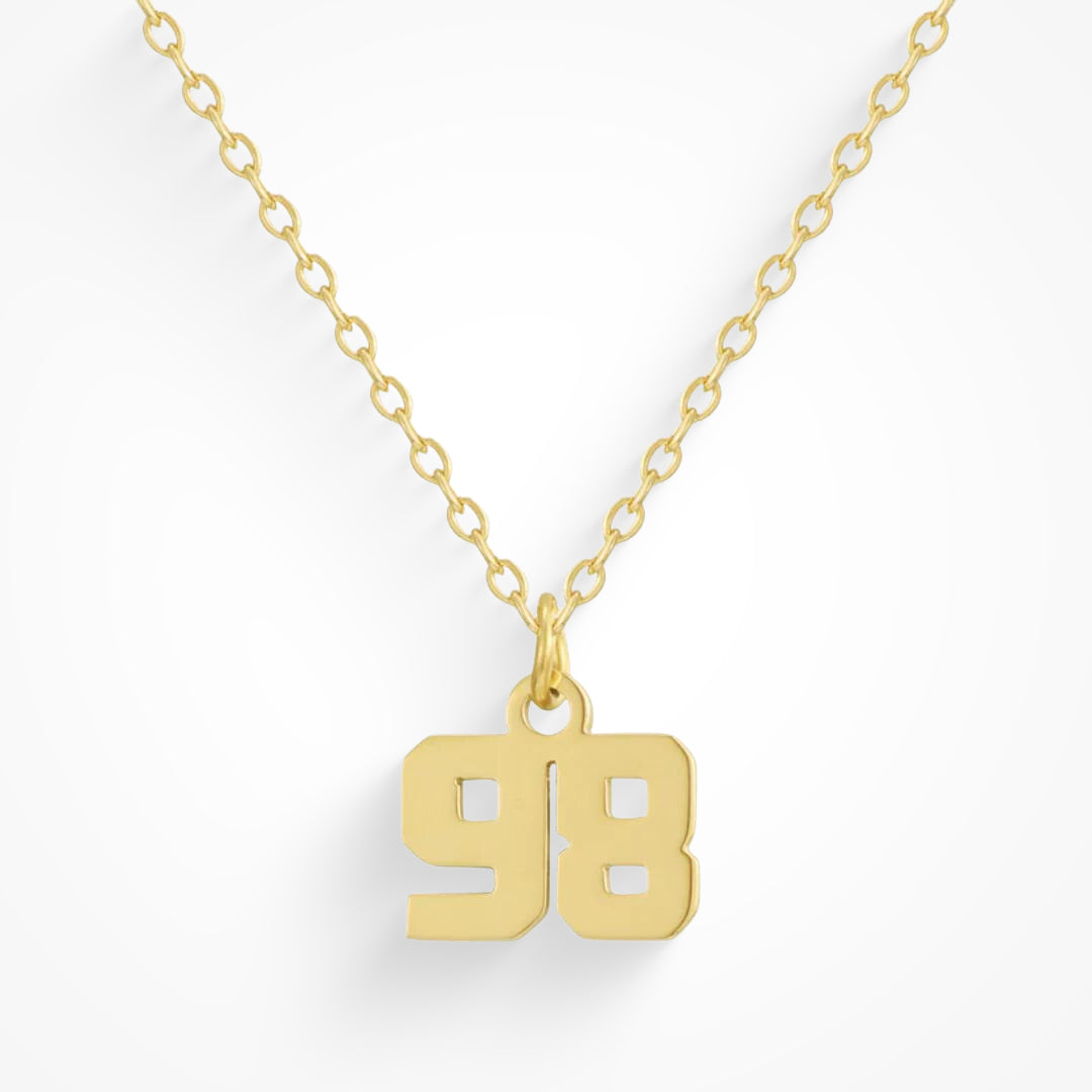 Custom/Personalized Number Pendant Necklace