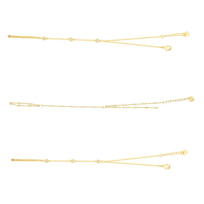 TikTok Shop Viral Hand Chain Bundle : 3 Piece Hand Chain Bundle