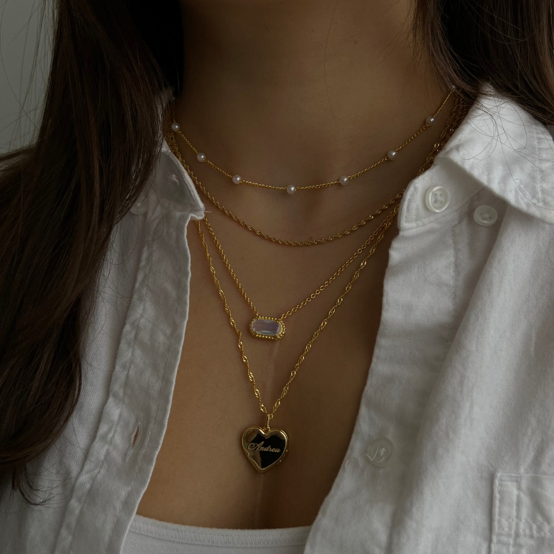Sunday Sweetheart Layered Necklaces Gold