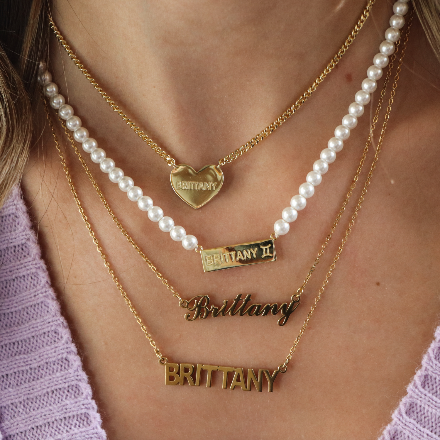 Jewelry name necklace online