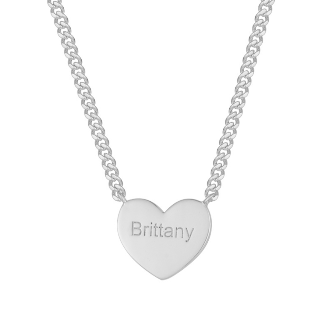 Custom/Personalized Heart Necklace - EVRYJEWELS
