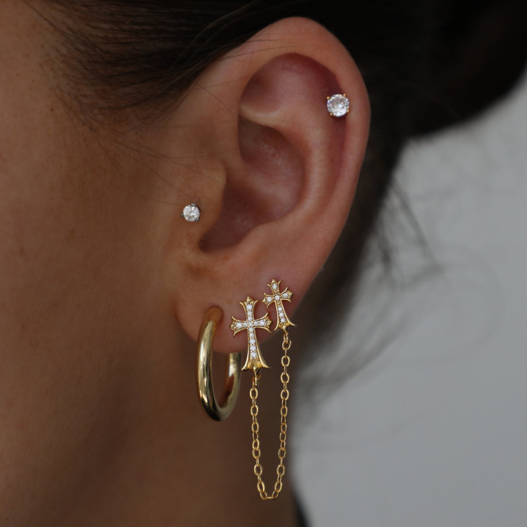 Boucles d’oreilles Double Cross Me